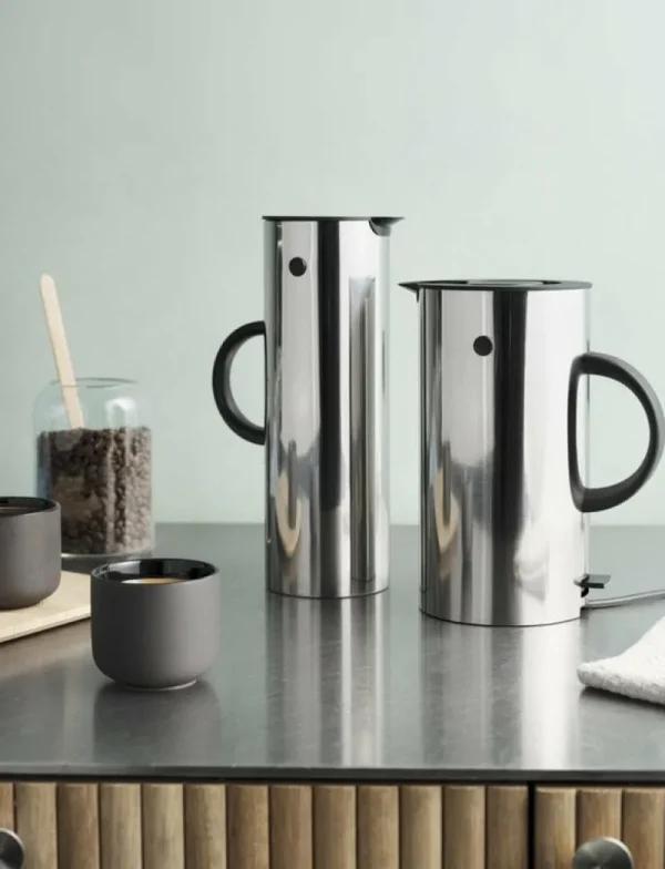 Stelton Haushaltsgeräte^EM77 elektrischer Wasserkocher, Stahl