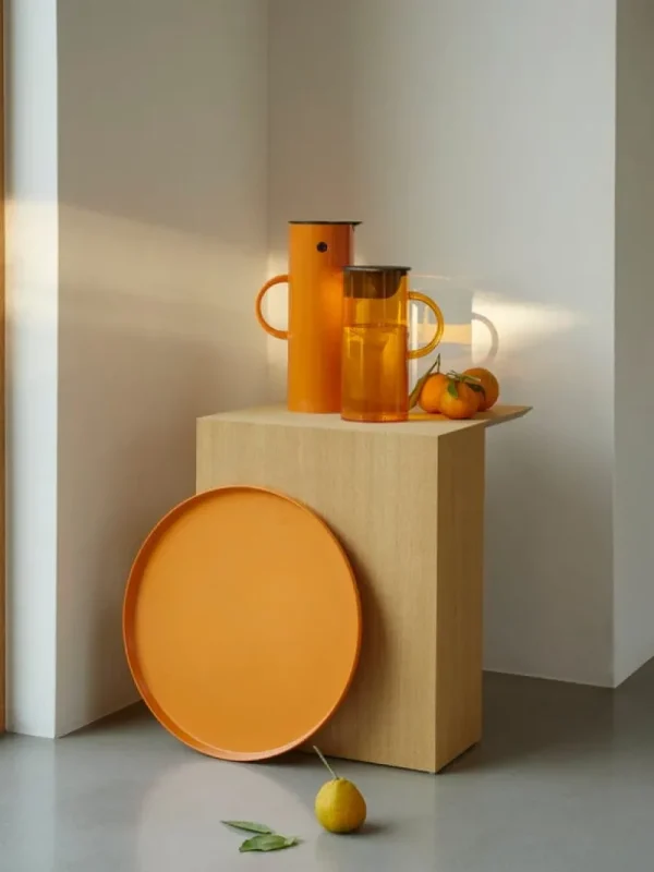 Stelton Karaffen Und Krüge^EM77 Kanne mit Deckel, 1,5 l, Safrangelb