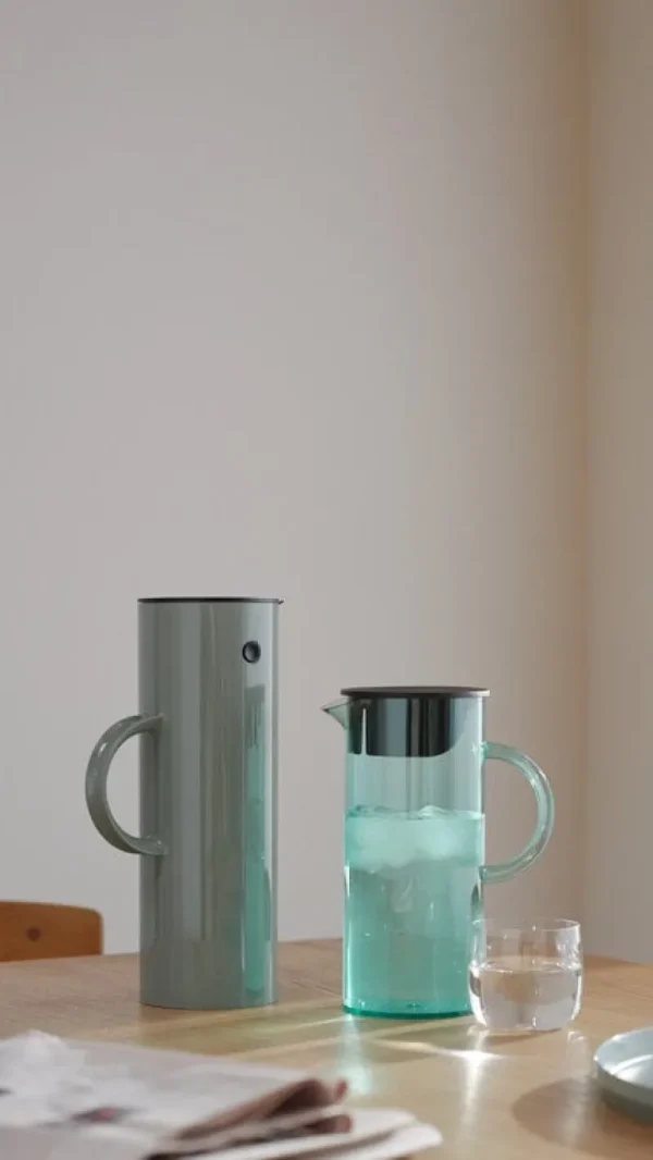 Stelton Karaffen Und Krüge^EM77 Kanne mit Deckel, 1,5 l, Salbeigrün