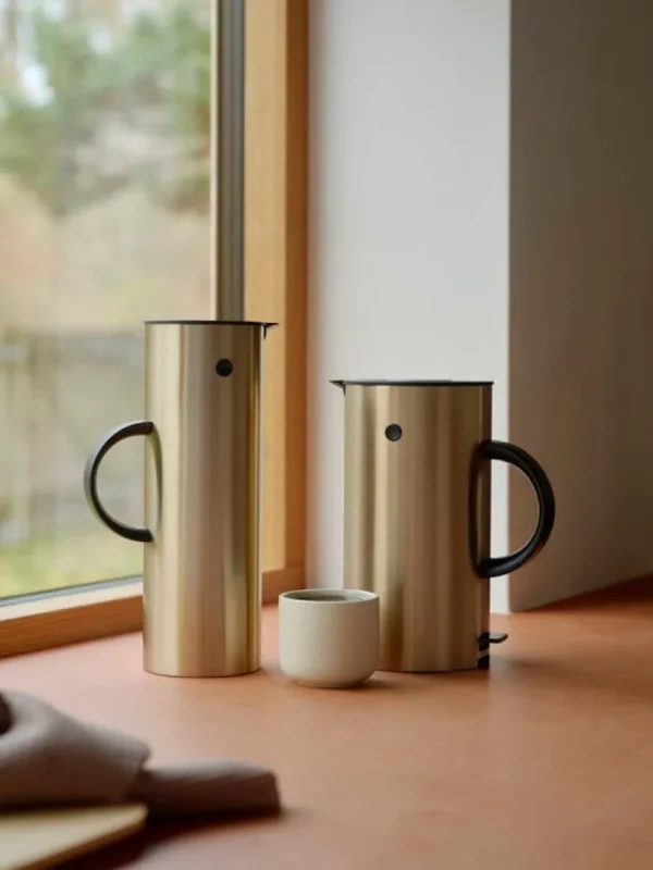 Stelton Haushaltsgeräte^EM77 Wasserkocher, gebürstetes Messing