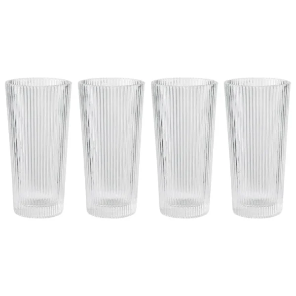 Stelton Gläser Und Tassen^Pilastro Longdrinkglas, 300 ml, 4 Stück, Klar