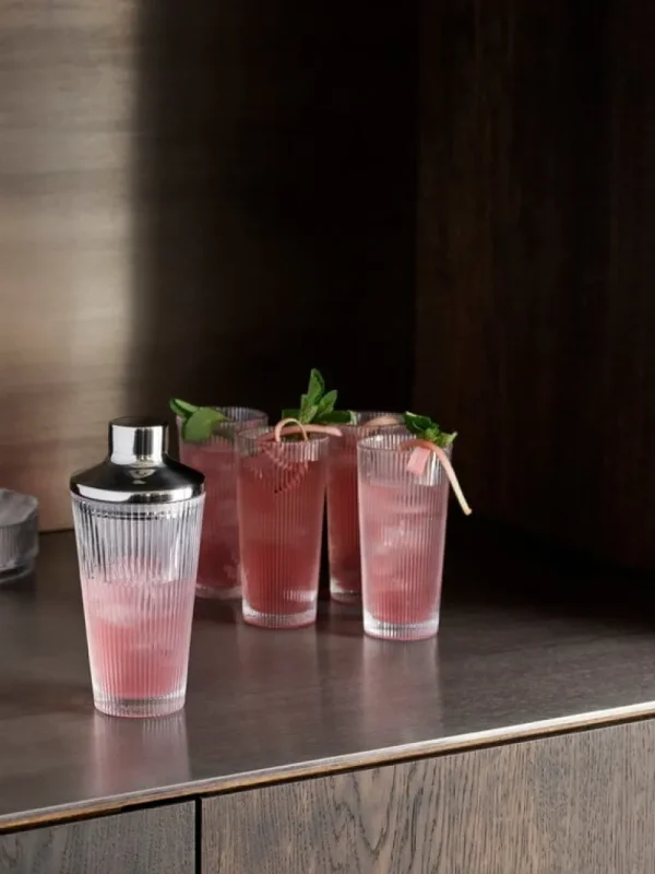 Stelton Gläser Und Tassen^Pilastro Longdrinkglas, 300 ml, 4 Stück, Klar