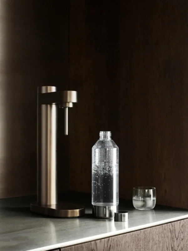 Stelton Sport- Und Outdoor-produkte | Haushaltsgeräte^Sprudelflasche Brus, 1,15 l, Stahl