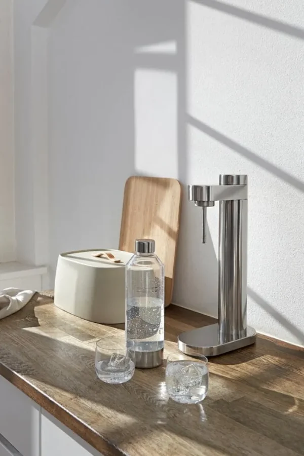 Stelton Sport- Und Outdoor-produkte | Haushaltsgeräte^Sprudelflasche Brus, 1,15 l, Stahl