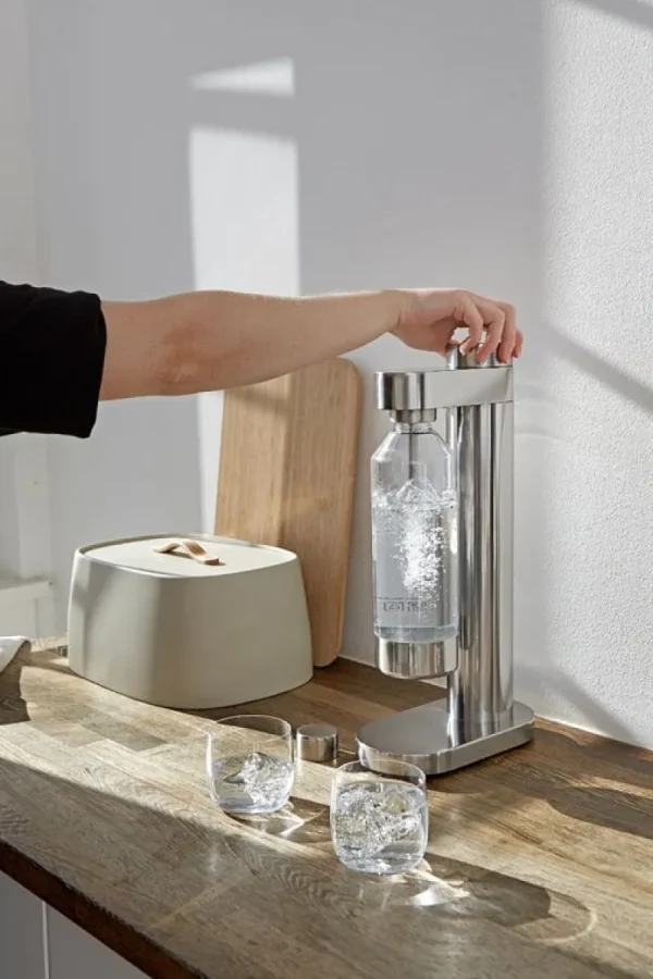 Stelton Sport- Und Outdoor-produkte | Haushaltsgeräte^Sprudelflasche Brus, 1,15 l, Stahl