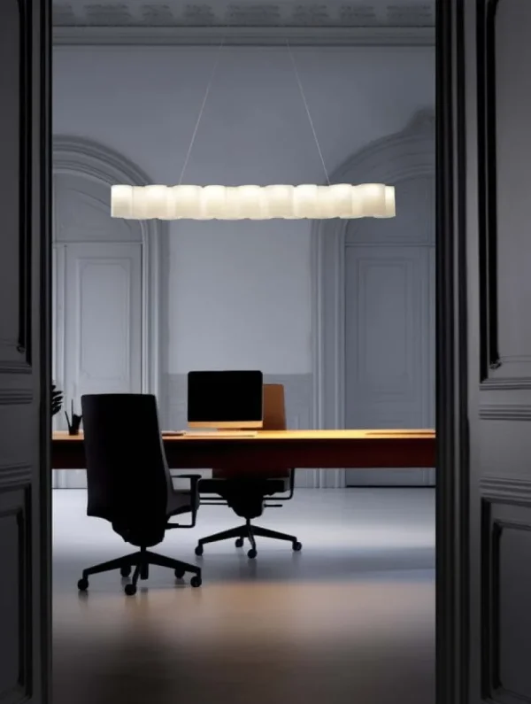 Stilnovo Deckenleuchten-Honey Pendelleuchte, 139 cm, weiß