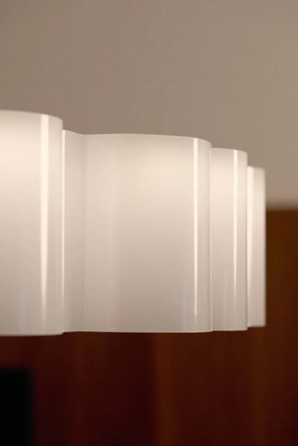 Stilnovo Deckenleuchten-Honey Pendelleuchte, rund, 110 cm, weiß