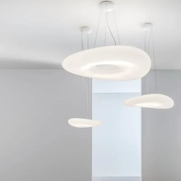 Muuto Deckenleuchten-Stilnovo Mr. Magoo Pendelleuchte, 76 cm, DALI, weiß