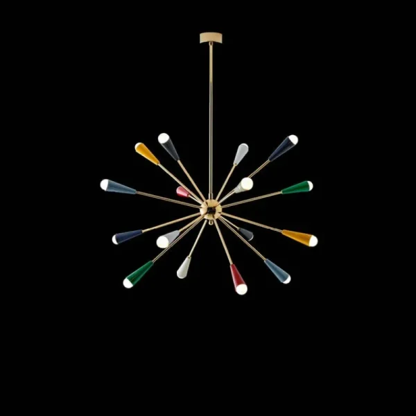 Foscarini Deckenleuchten-Stilnovo Sputnik Pendelleuchte, gold - mehrfarbig