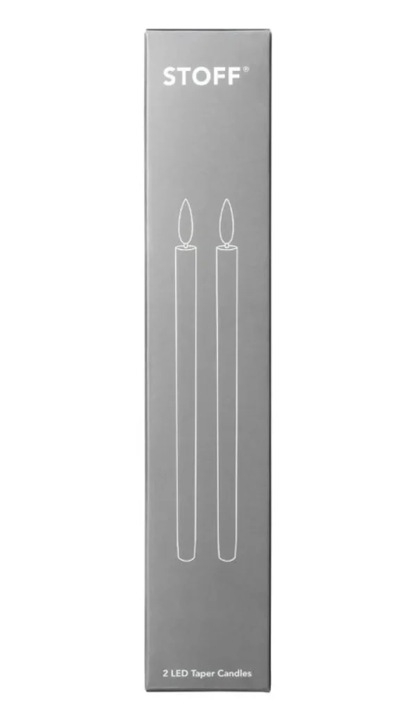 Uyuni Lighting Kerzen Und Kerzenhalter-STOFF Copenhagen LED Kerzen von STOFF, 2 Stück, Weiß