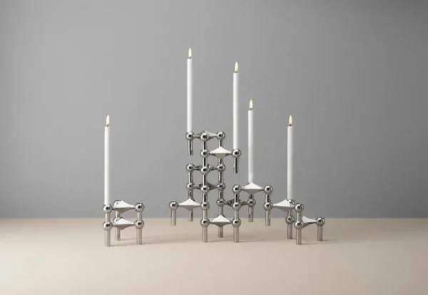 Uyuni Lighting Kerzen Und Kerzenhalter-STOFF Copenhagen LED Kerzen von STOFF, 2 Stück, Weiß