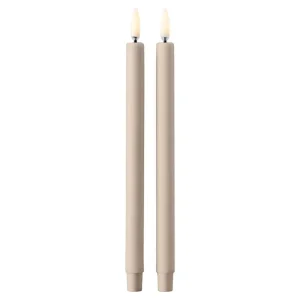 Fritz Hansen Kerzen Und Kerzenhalter-STOFF Copenhagen STOFF LED Kerzen, 2 Stück, Sand