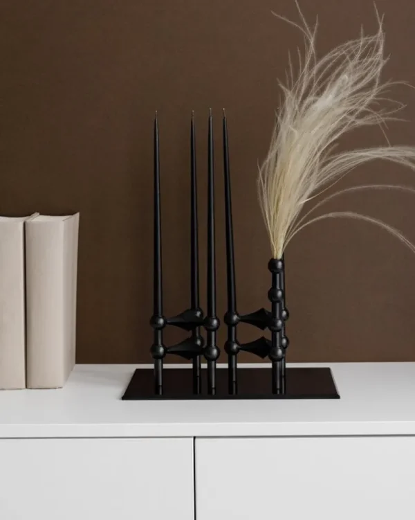 Northern Vasen | Kerzen Und Kerzenhalter-STOFF Copenhagen STOFF Nagel Vase, Schwarz