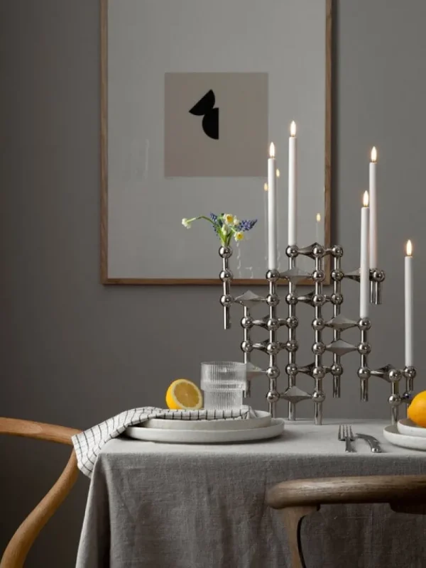 Marimekko Vasen | Kerzen Und Kerzenhalter-STOFF Copenhagen STOFF Nagel Vase, Chrom