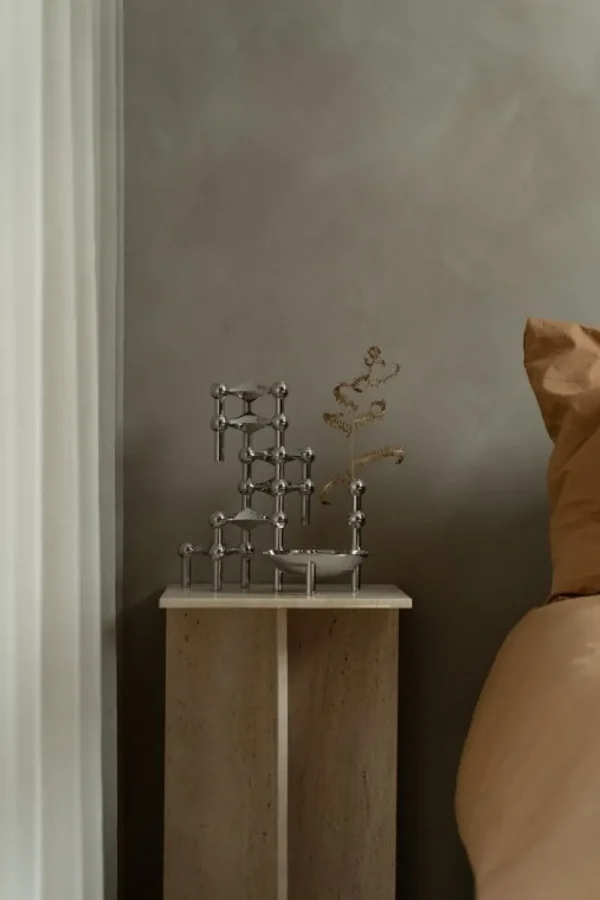 Marimekko Vasen | Kerzen Und Kerzenhalter-STOFF Copenhagen STOFF Nagel Vase, Chrom