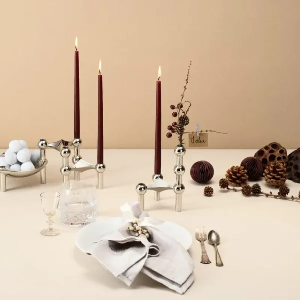 Marimekko Vasen | Kerzen Und Kerzenhalter-STOFF Copenhagen STOFF Nagel Vase, Chrom