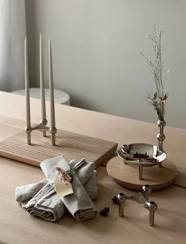 Marimekko Vasen | Kerzen Und Kerzenhalter-STOFF Copenhagen STOFF Nagel Vase, Chrom