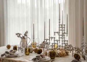 Marimekko Vasen | Kerzen Und Kerzenhalter-STOFF Copenhagen STOFF Nagel Vase, Chrom
