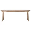 TIPTOE Tische-Stolab Carl Tisch, rund, 115 cm + Verlängerung 2 × 50 cm, Eiche geölt