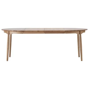 TIPTOE Tische-Stolab Carl Tisch, rund, 115 cm + Verlängerung 2 × 50 cm, Eiche geölt