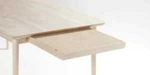 &Tradition Tische-Stolab Prima Vista Tisch, 50 cm lange Ausziehplatte, Birke matt lackier