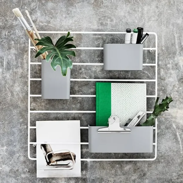 Montana Furniture Regale-String Furniture Organizer String, 3er-Pack, grau