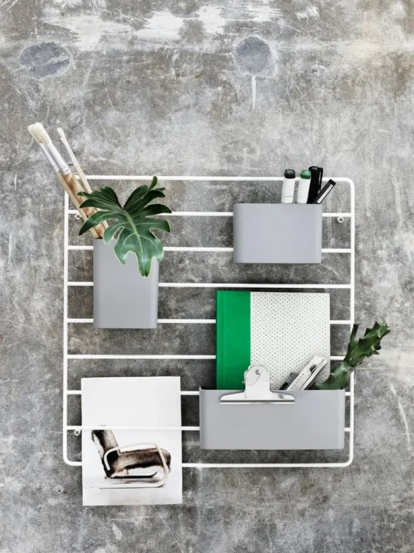 Montana Furniture Regale-String Furniture Organizer String, 3er-Pack, grau