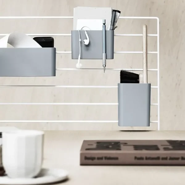 Montana Furniture Regale-String Furniture Organizer String, 3er-Pack, grau