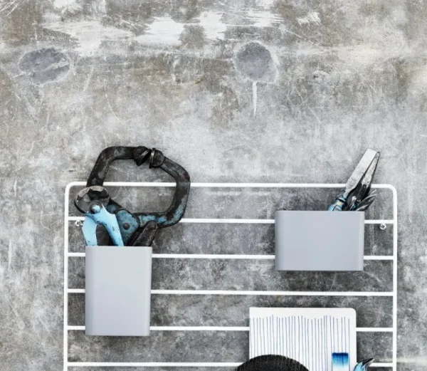 Montana Furniture Regale-String Furniture Organizer String, 3er-Pack, grau