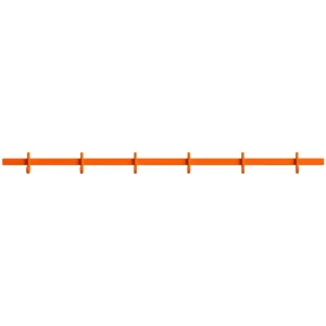String Furniture Garderoben Und Kleiderbügel^Relief Hakenleiste, mittelgroß, 82 cm, Orange