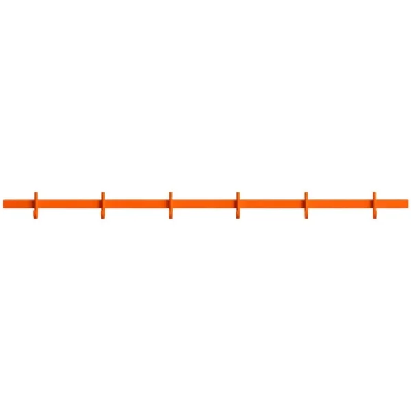 String Furniture Garderoben Und Kleiderbügel^Relief Hakenleiste, mittelgroß, 82 cm, Orange
