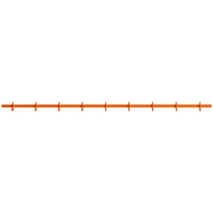 String Furniture Garderoben Und Kleiderbügel^Relief Hakenleiste, groß, 123 cm, Orange