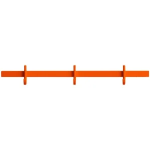 String Furniture Garderoben Und Kleiderbügel^Relief Hakenleiste, klein, 41 cm, Orange