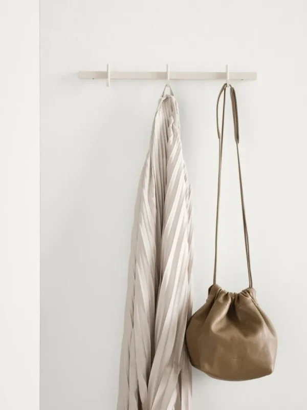 String Furniture Garderoben Und Kleiderbügel^Relief Hakenleiste, klein, 41 cm, Beige