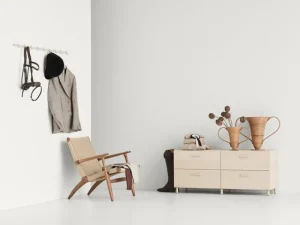 String Furniture Garderoben Und Kleiderbügel^Relief Hakenleiste, groß, 123 cm, Beige