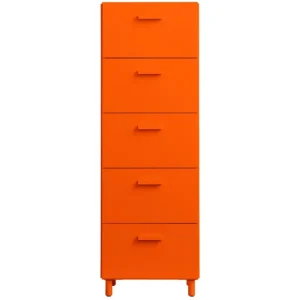 String Furniture Aufbewahrungsmöbel | Aufbewahrungsmöbel^Relief Kommode mit Beinen, hoch, Orange