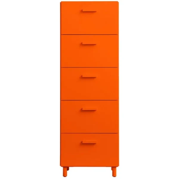 String Furniture Aufbewahrungsmöbel | Aufbewahrungsmöbel^Relief Kommode mit Beinen, hoch, Orange