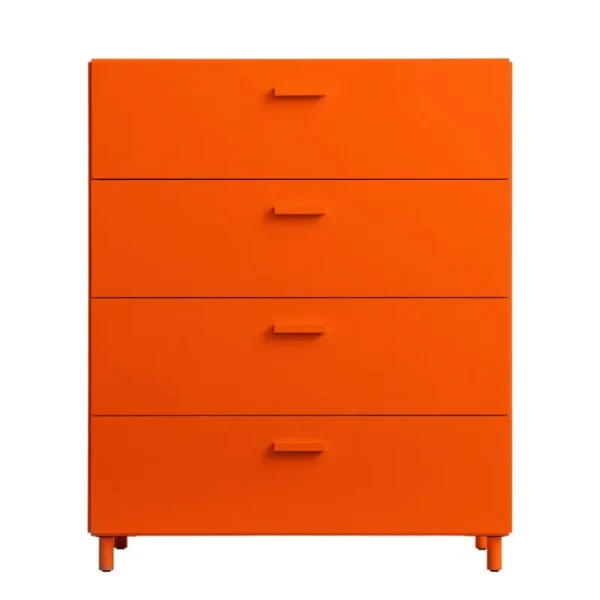 String Furniture Aufbewahrungsmöbel | Aufbewahrungsmöbel^Relief Kommode mit Beinen, breit, Orange