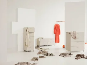 String Furniture Aufbewahrungsmöbel | Aufbewahrungsmöbel^Relief Kommode mit Beinen, hoch, Beige