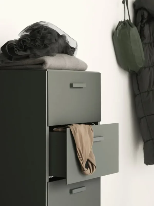 String Furniture Aufbewahrungsmöbel | Aufbewahrungsmöbel^Relief Kommode mit Beinen, hoch, Grau