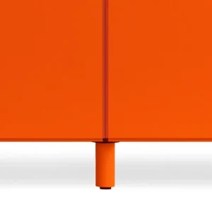 String Furniture Aufbewahrungsmöbel | Aufbewahrungsmöbel^Relief Kommode mit Beinen, niedrig, Orange