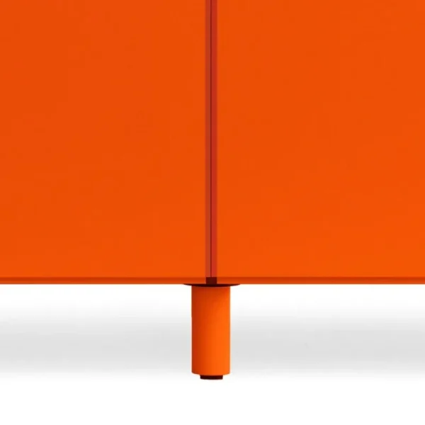 String Furniture Aufbewahrungsmöbel | Aufbewahrungsmöbel^Relief Kommode mit Beinen, niedrig, Orange