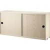 String Furniture Regale-Schrank String, 78 x 20 cm, Esche