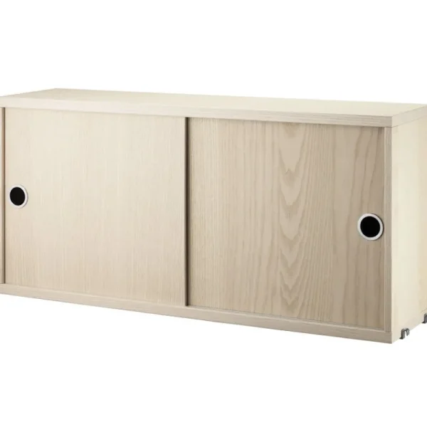 String Furniture Regale-Schrank String, 78 x 20 cm, Esche