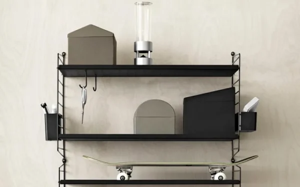 String Furniture Regale-Seitenwand String, 50 x 30 cm, 1er-Pack, schwarz