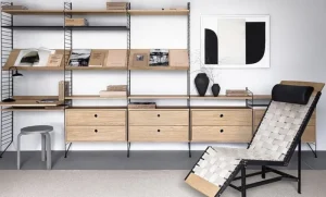 String Furniture Regale-String Arbeitstisch, Eiche