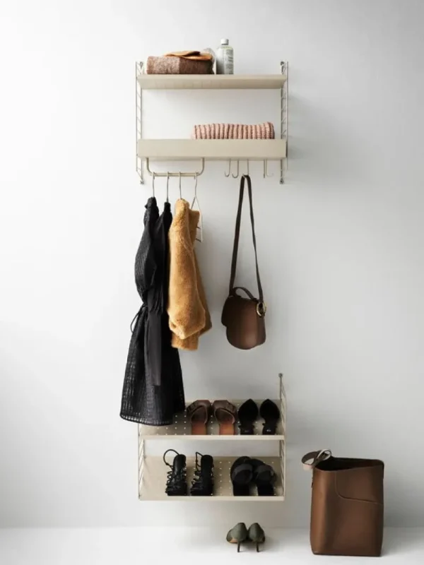 String Furniture Garderoben Und Kleiderbügel | Regale^String Bügel im Set, 4 Stück, Beige