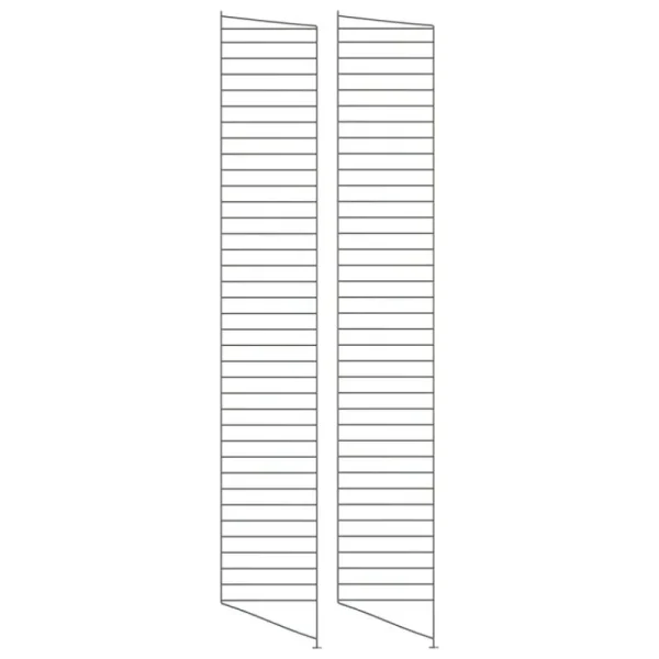 String Furniture Regale-String Bodenplatte 200 x 30 cm, 2er-Pack, dunkelgrau