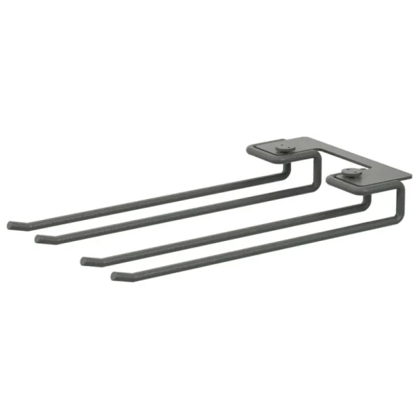 Muuto Regale-String Furniture String Kleiderstange 20 cm, 2er-Set, dunkelgrau