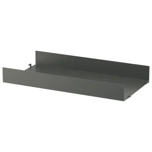 String Furniture Regale-String Metallregal 58 x 30 cm, hoch, dunkelgrau